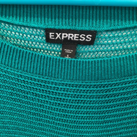 Express Green Sweater Sz Small - Picture 2 of 6